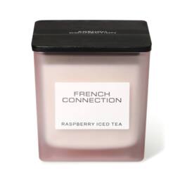 French Connection Raspberry Iced Tea Luxury Square Candle 800g - 4 Wick Scented in Pink - thumbnail 3