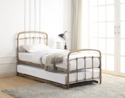 Flintshire Furniture Ltd Mostyn Single 3ft Guest Bed Metal Bed Frame in Bronze - thumbnail 1