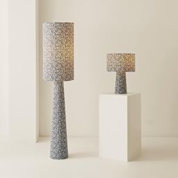 ValueLights Bertie Leopard Print Full Fabric Table Lamp with LED Bulb in Tan - thumbnail 6