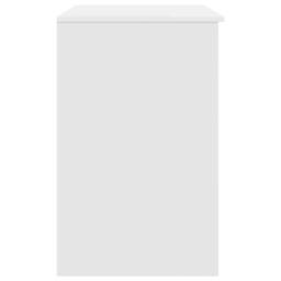 Berkfield Home Modern Desk White 86x49x76 cm Engineered Wood - Size: 86 x 49 x 76 cm - thumbnail 7