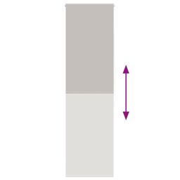 Berkfield Home Shower Roller Blind 60x240 cm Fabric Width 56 cm in Grey - thumbnail 5