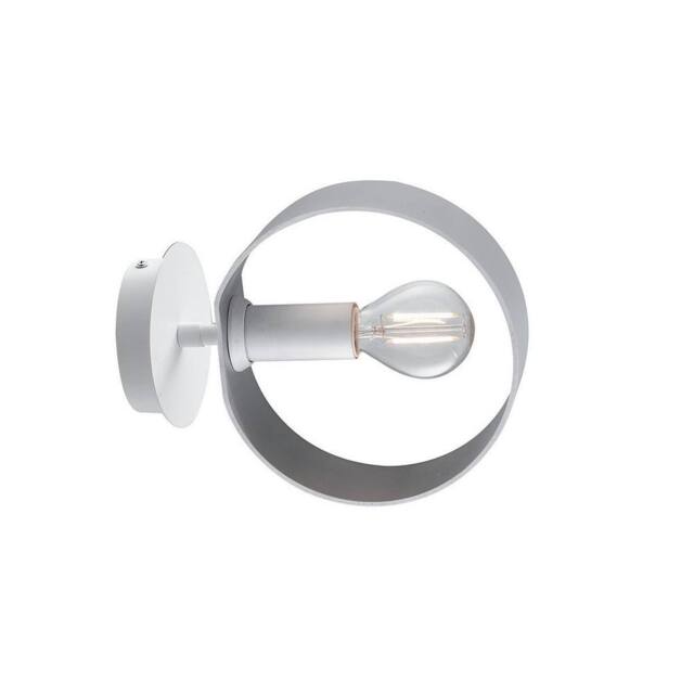 Netlighting OLYMPIC Wall Light White Silver 8x19x16cm - Size: 8 x 19 x 16 cm - image 1
