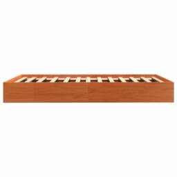 Berkfield Home Beautiful Bed Frame without Mattress Wax Brown 90x190 cm Single S - thumbnail 5
