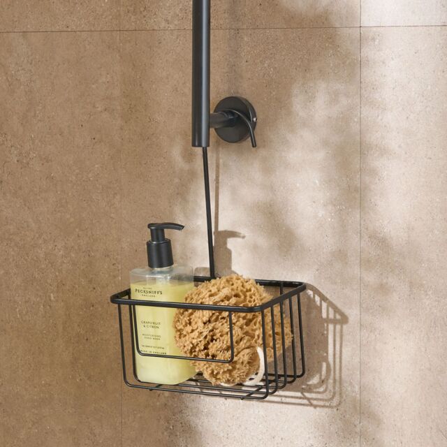 OHS Metal Shower Caddy Hanging Shampoo Organiser Storage in Black - image 1