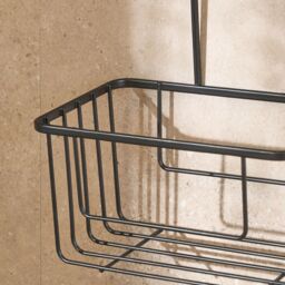 OHS Metal Shower Caddy Hanging Shampoo Organiser Storage in Black - thumbnail 2