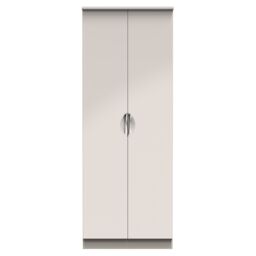 Ready Assembled 2 U Holborn 2 Door Wardrobe (Ready Assembled) in Taupe - Size: Large - thumbnail 2