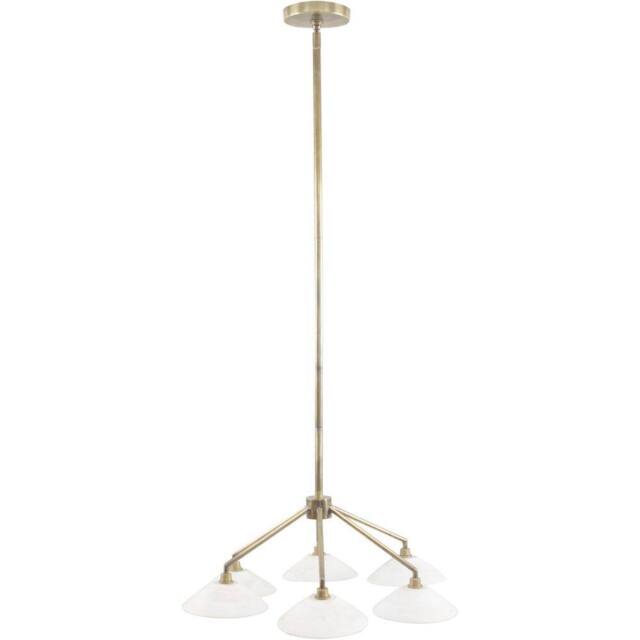 Libra Interiors Lucia 6 Light Chandelier in Gold - image 1