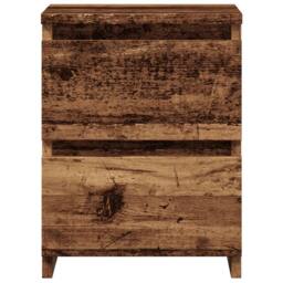 Berkfield Home Timeless Bedside Cabinets¬†2 pcs Old Wood 30x30x40 cm Engineered Wood in Brown - Size: 30 x 30 x 40 cm - thumbnail 5