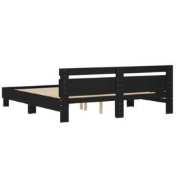 Berkfield Home Durable Bed Frame without Mattress Black 160x200 cm - thumbnail 7