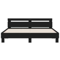 Berkfield Home Durable Bed Frame without Mattress Black 160x200 cm - thumbnail 5