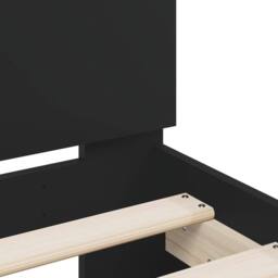 Berkfield Home Durable Bed Frame without Mattress Black 160x200 cm - thumbnail 8