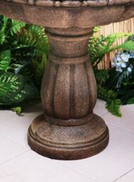 Primrose Tiered Water Fountain Feature Stone Effect 2 Tier Outdoor Jata 93cm in Bronze - thumbnail 6