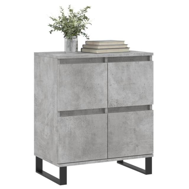 Berkfield Home Sideboard Concrete Grey 60x35x70 cm Engineered Wood - Size: 60 x 35 x 70 cm - image 1