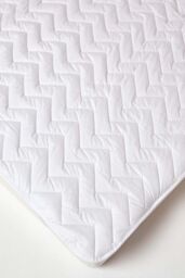 Homescapes Cotton Deep Quilted Mattress Topper in White - Size: King - thumbnail 3