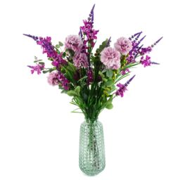 Leaf Pack of 6 x 80cm Dark Pink Larkspur Artifical Stem - Size: 6 x 80 cm - thumbnail 3