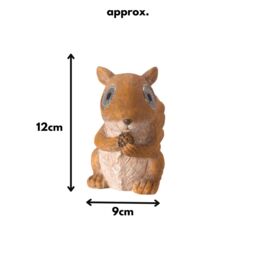 Marco Paul Solar Squirrel Light Ornament Woodland Animal in Beige - thumbnail 3
