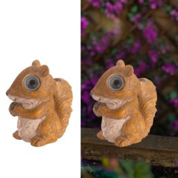 Marco Paul Solar Squirrel Light Ornament Woodland Animal in Beige - thumbnail 5