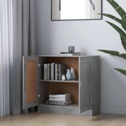 Berkfield Home Classic Book Cabinet Concrete Grey 82.5x30.5x80 cm Engineered Wood - thumbnail 1