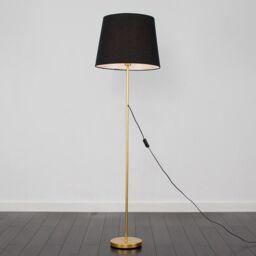 ValueLights Charlie Modern Stem Gold Floor Lamp - thumbnail 3