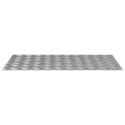 Berkfield Home Modern Aluminum Checker Plates 4 pcs Anti-Slip 90x50 cm in Silver - Size: Medium - thumbnail 4
