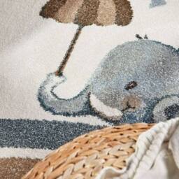 THE RUGS Villeroy & Boch Elephant Rainy Boho Rug & Runner Kids Rug in Cream - Size: 120 cm x 170 cm - thumbnail 5