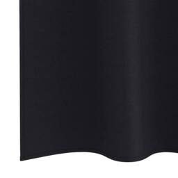 Berkfield Home Curtains with Curtains 2 pcs Black 140 x 140 cm Polyester - thumbnail 6