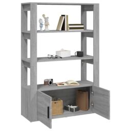 Berkfield Home Sideboard Grey Sonoma 80x30x119.5 cm Engineered Wood - thumbnail 4