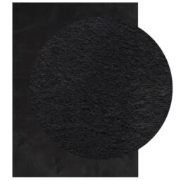 Berkfield Home Rug HUARTE Short Pile Soft & Washable Black 120x170 cm - Size: Medium - thumbnail 3