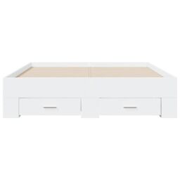 Berkfield Home Bed Frame with Drawers without Mattress White 120x200 cm - Size: Small Double - thumbnail 4