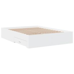 Berkfield Home Bed Frame with Drawers without Mattress White 120x200 cm - Size: Small Double - thumbnail 6