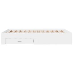 Berkfield Home Bed Frame with Drawers without Mattress White 120x200 cm - Size: Small Double - thumbnail 5