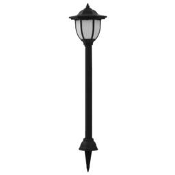 Berkfield Home Outdoor Solar Lamps 6 pcs LED Black - thumbnail 1