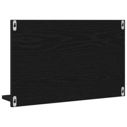 Berkfield Home Stylish Bathroom Mirror in Black Oak, 60x10.5x37 cm, Made of Engi - Size: 60x10.5x37 cm - thumbnail 5