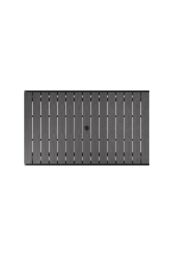 Living and Home Wood Effect Outdoor Garden Dining Table in Grey - thumbnail 5