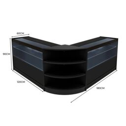 Monstershop Andromeda LED Shop Counter Set LM60 & 2 x C1200 - Black - thumbnail 3