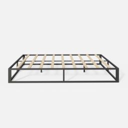 GFW Platform Bedframe in Black - Size: Small Double - thumbnail 4