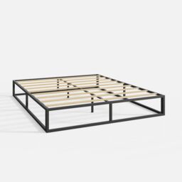 GFW Platform Bedframe in Black - Size: Small Double - thumbnail 3