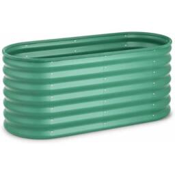 VOGREX Galvanized Raised Garden Bed Heavy Duty Steel Planter in Green