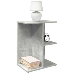 Berkfield Home Bedside Tables 2 pcs Concrete Grey 46.5x29x61 cm Engineered Wood - thumbnail 2