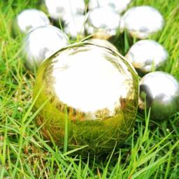 SPETLEK 6Pcs Gazing Ball Outdoors Garden Steel Mirror Sphere Decor in Silver - Size: 0.6m2 - thumbnail 4