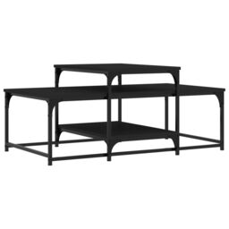 Berkfield Home Coffee Table Black 102x60x45 cm Engineered Wood - Size: 102 x 60 x 45 cm - thumbnail 2