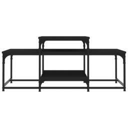 Berkfield Home Coffee Table Black 102x60x45 cm Engineered Wood - Size: 102 x 60 x 45 cm - thumbnail 4