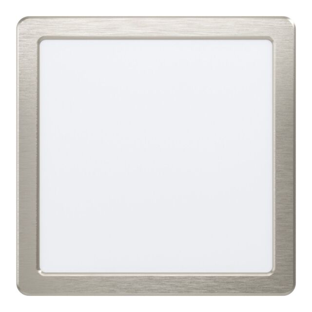Loops Wall / Ceiling Flush Downlight Satin Nickel Spotlight 16.5W Built in LED in Metallics - image 1