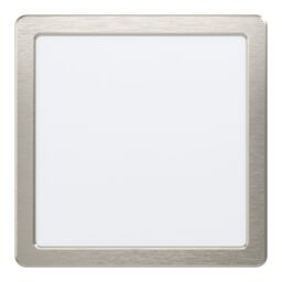 Loops Wall / Ceiling Flush Downlight Satin Nickel Spotlight 16.5W Built in LED in Metallics