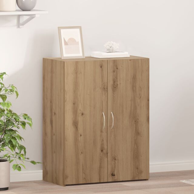 Berkfield Home Office Cabinet - Artisan Oak - 60 x 32 x 77.5 cm - Engineered Wood in Brown - image 1