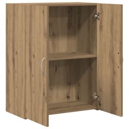Berkfield Home Office Cabinet - Artisan Oak - 60 x 32 x 77.5 cm - Engineered Wood in Brown - thumbnail 5