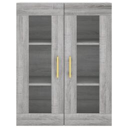 Berkfield Home Wall Mounted Cabinets 2 pcs Grey Sonoma Engineered Wood - thumbnail 6