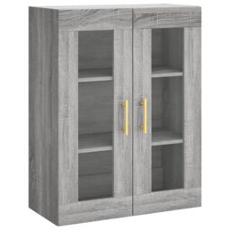 Berkfield Home Wall Mounted Cabinets 2 pcs Grey Sonoma Engineered Wood - thumbnail 5