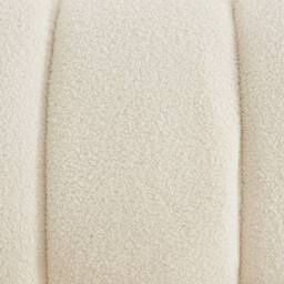 sweeek Wooden Armchair With Rounded Legs In Boucle Fabric in Cream - thumbnail 4