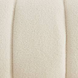 sweeek Wooden armchair with rounded legs in boucle fabric in Cream - thumbnail 8